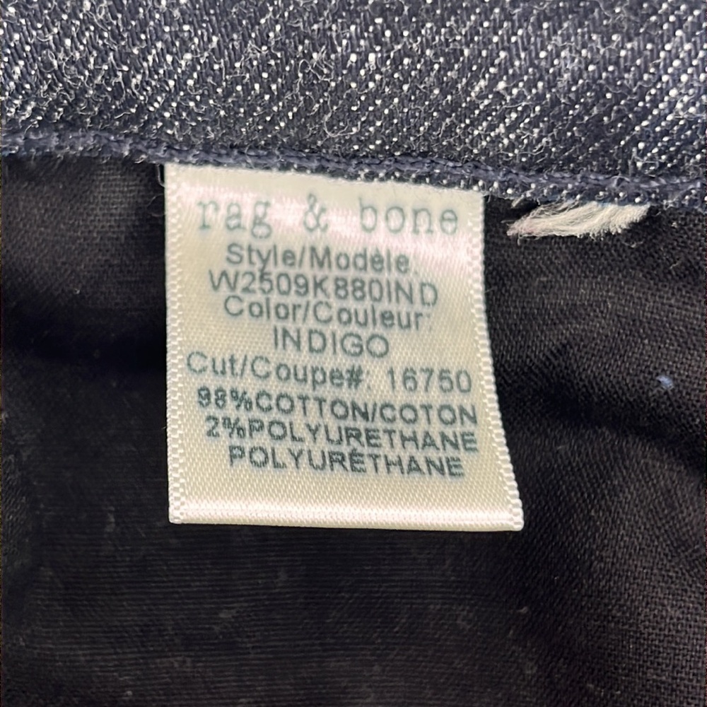 rag & bone Mid Rise Straights, Size 29 - Picture 8 of 8